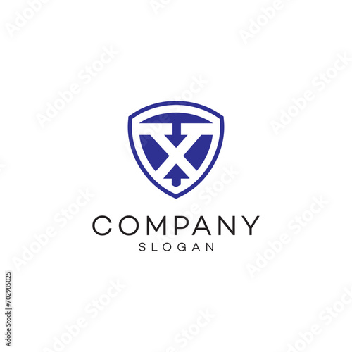 Free Download Letter x shield logo design timeless emblem brand identity logotype abstract minimalist monogram typography vector logo - GFXLoad