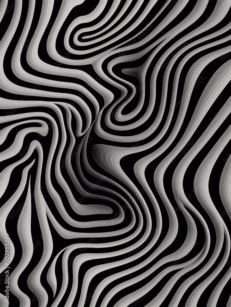 Abstract black and white background. monochrome texture, AI generator