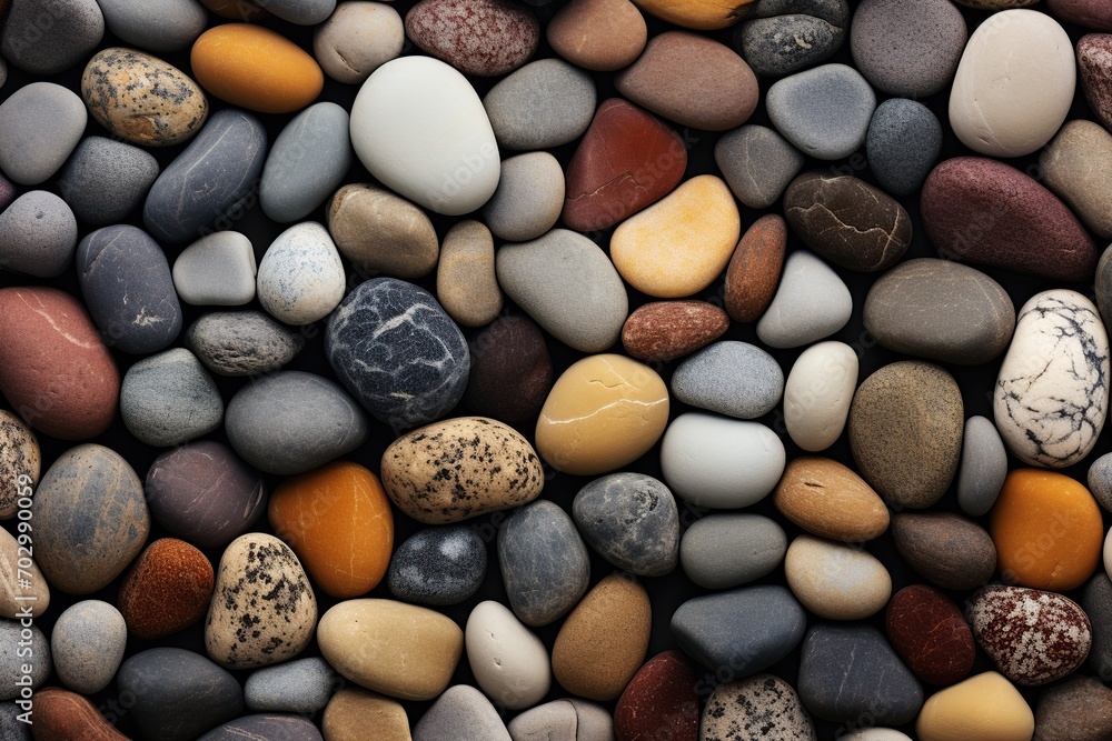 Colorful stone pebbles background Colorful stone pebbles background
