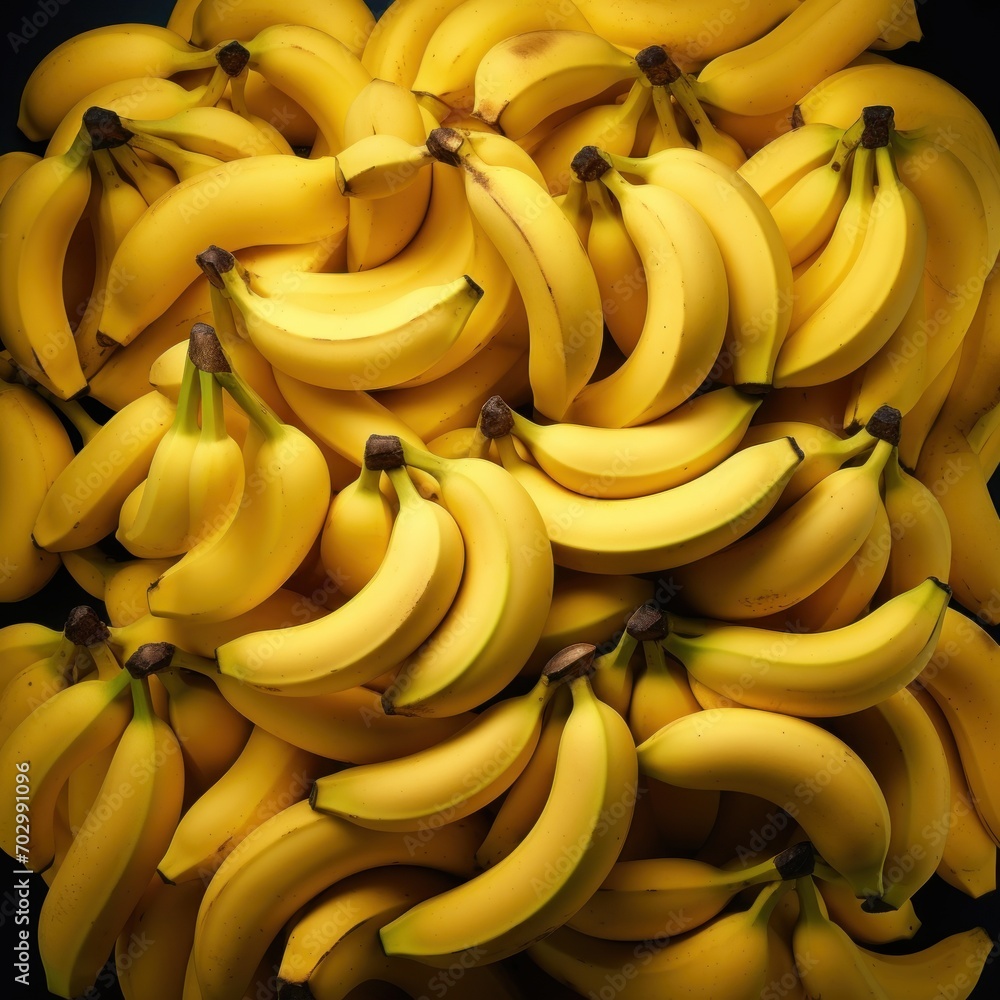  a bunch of ripe bananas sitting on top of a pile of other bunches of ripe bananas on top of each other.