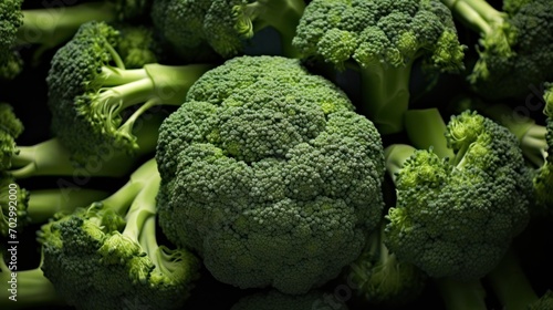  a pile of green broccoli sitting on top of a pile of green broccoli florets.