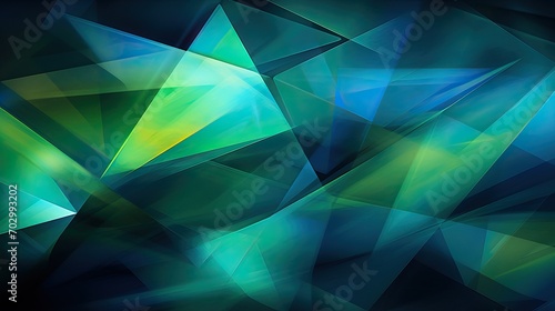 Abstract Neon Triangular Fusion