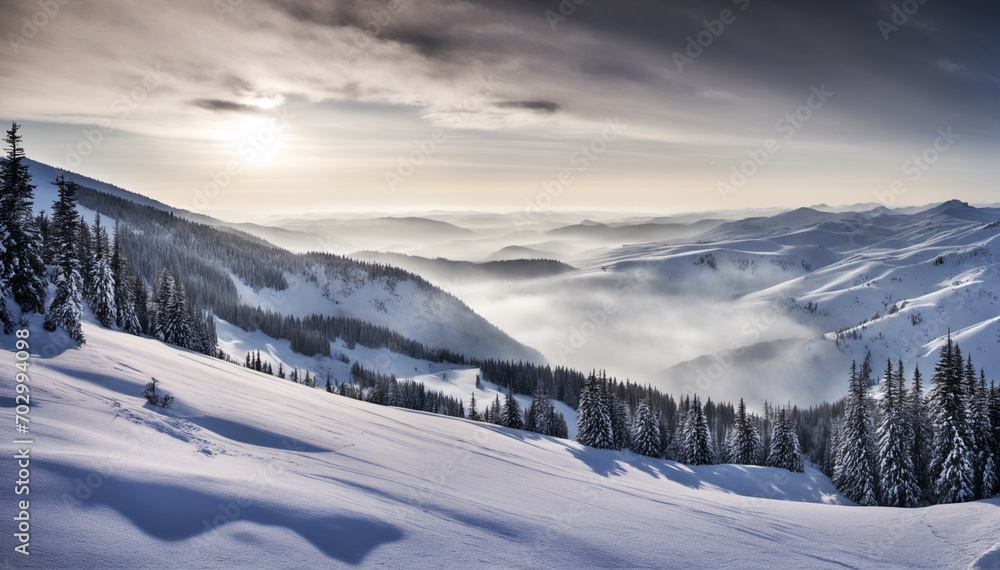 Breathtaking Snowy Landscape in Black Forest