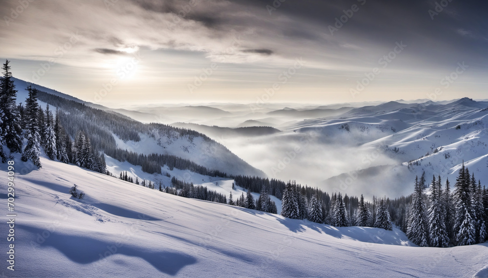 Breathtaking Snowy Landscape in Black Forest Breathtaking Snowy Landscape in Black Forest