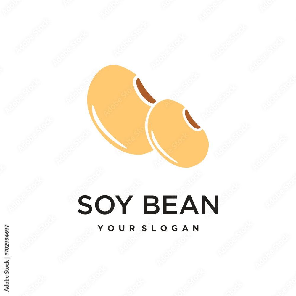 Vector soybean vector flat illustration. organic legumes beans Vector soybean vector flat illustration. organic legumes beans