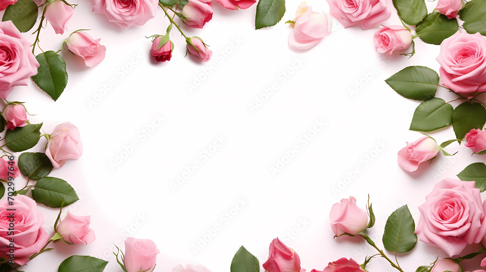 Floral frame with decorative flowers, decorative flower background pattern, floral border background Floral frame with decorative flowers, decorative flower background pattern, floral border background