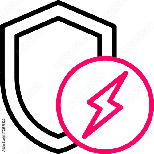 
antistatic icon, Protection icon, Properties, lightning protection