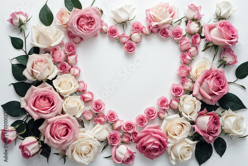 Heart-Shaped Flowers and Cherry Blossoms for Valentines Day, Roses, Ranunculus, Daisies, Dahlias, etc. © Julie
