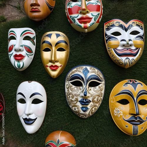 Wooden Face Masks
