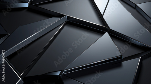 Futuristic Titanium Metal on black Background