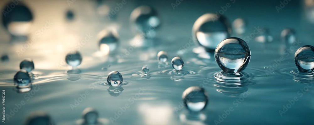 Floating air bubbles background Floating air bubbles background
