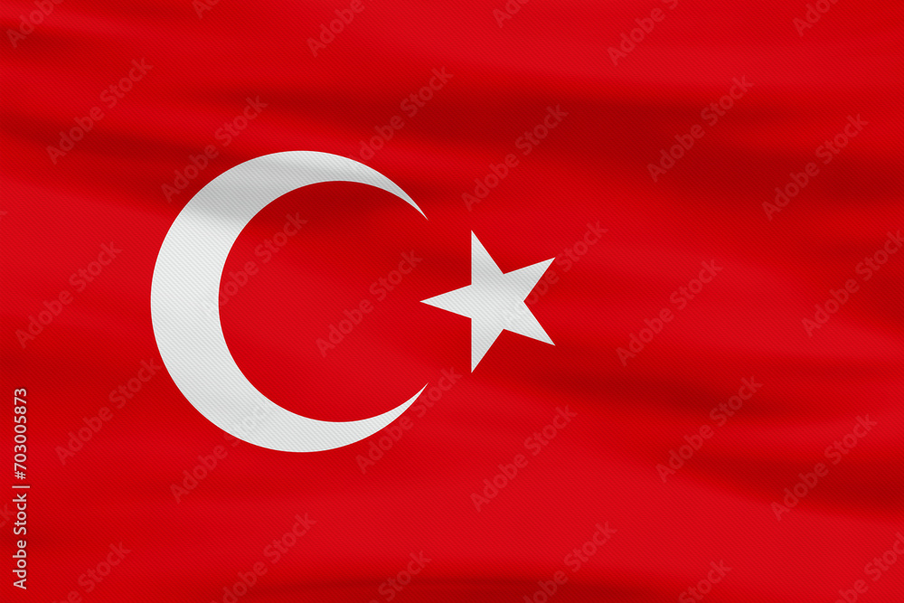 Turkey Flag - Red with White Star and Crescent