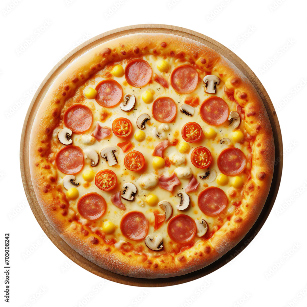 mushroom pizza with sausages png transparent image mushroom pizza with sausages png transparent image