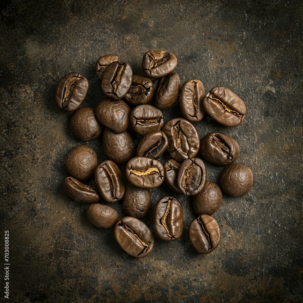 Espresso Dreams: Intricate Coffee Bean Mosaic Espresso Dreams: Intricate Coffee Bean Mosaic