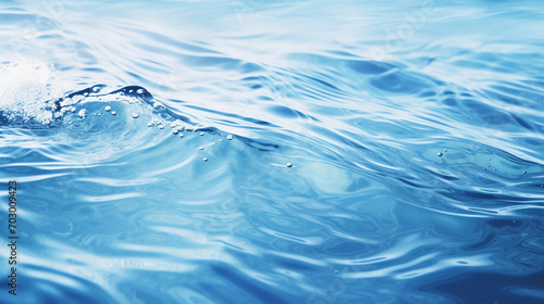 Crystal Clear Blue Water with Gentle Waves for Drinking Purposes