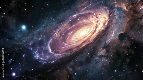 Amazing wallpapers featuring swirling galaxies and constellations in outer space