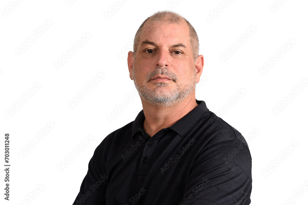 bald adult man showing cell phone handset technology edition bald adult man showing cell phone handset technology edition