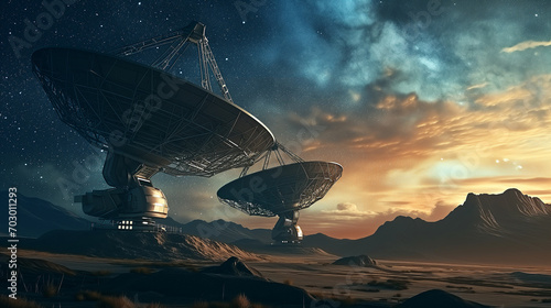 Earth-based observatory with twin radio telescopes reaching out to the cosmic wonders