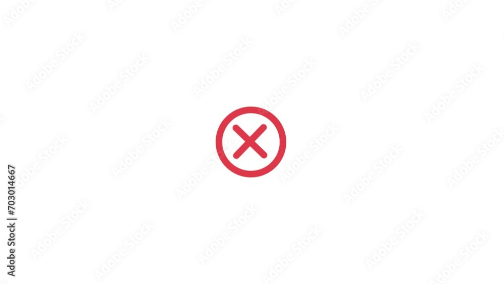 Red cross mark animation, cancel icon, round button, close button, red button, cross mark icon animation. Red cross mark animation, cancel icon, round button, close button, red button, cross mark icon animation.