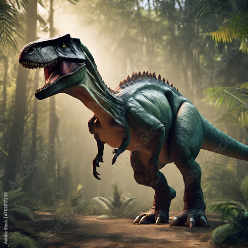 tyrannosaurus dinosaur 3d render © Khalid