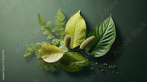 Close Up Plant Elements. Nature Background. photo