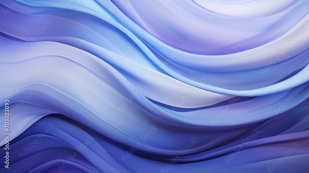 Fototapeta premium Blue and White Wavy Lines Background