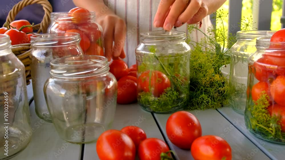 preservation tomatoes in jars. Selective focus. preservation tomatoes in jars. Selective focus.