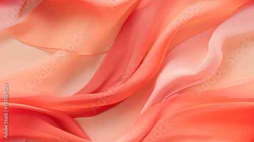  a close up of an orange and pink fabric with a blurry design on the bottom of the fabric and bottom of the fabric.