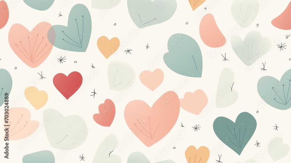 a bunch of hearts that are on a white surface with a pink, blue, green, and red heart on it. a bunch of hearts that are on a white surface with a pink, blue, green, and red heart on it.