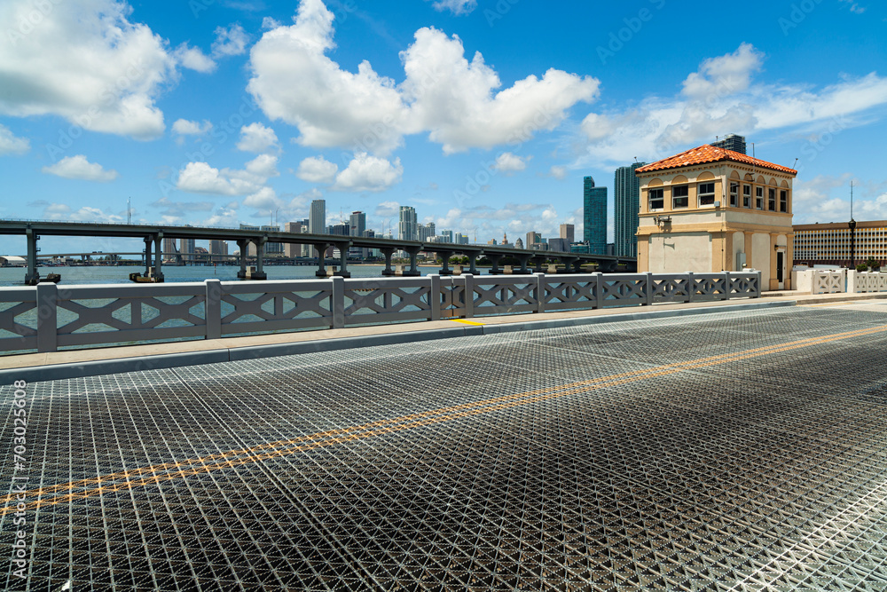 Miami Bridge Skyline