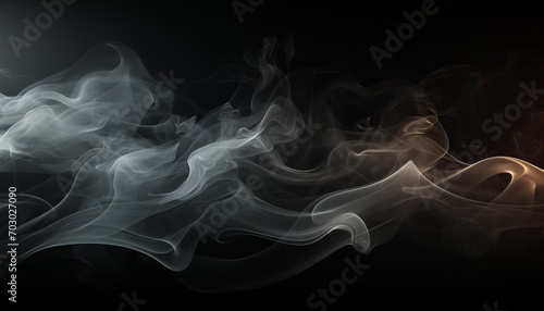 Bright cloud of smoke, abstract background, concept: air and space pollution