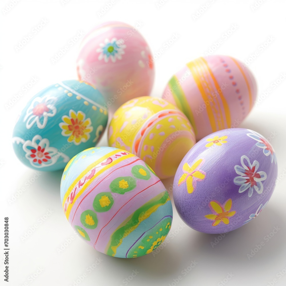 A Colorful Stack of Easter Eggs