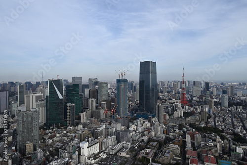 Photography City view of Tokyo from Roppongi Hills