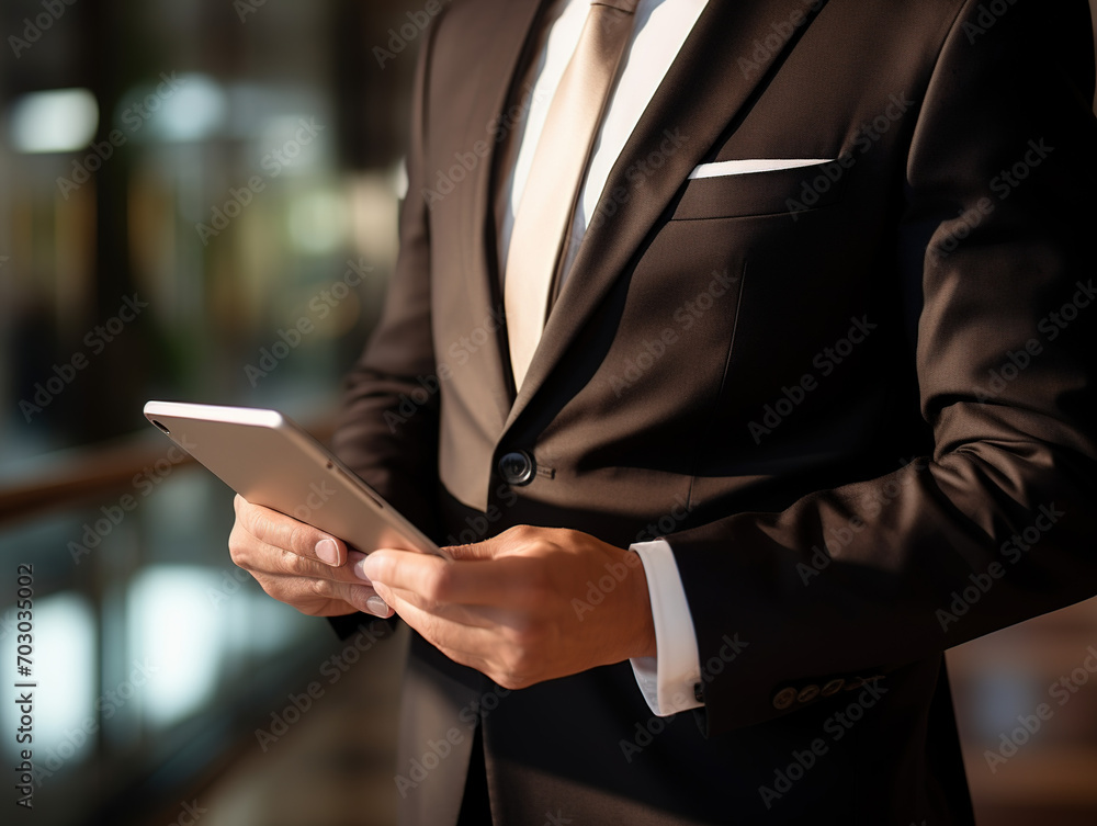 Businessman using tablet Businessman using tablet