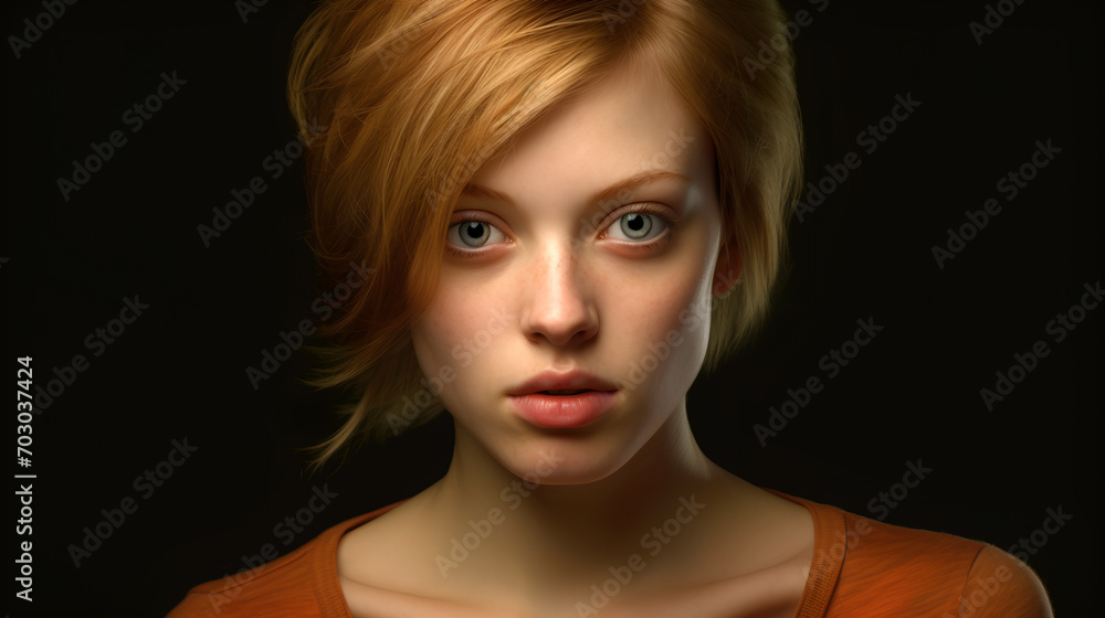 Enigmatic Auburn Gaze Enigmatic Auburn Gaze