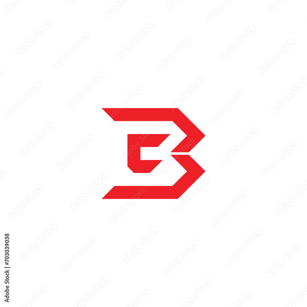 letter bc fast motion simple geometric logo vector letter bc fast motion simple geometric logo vector