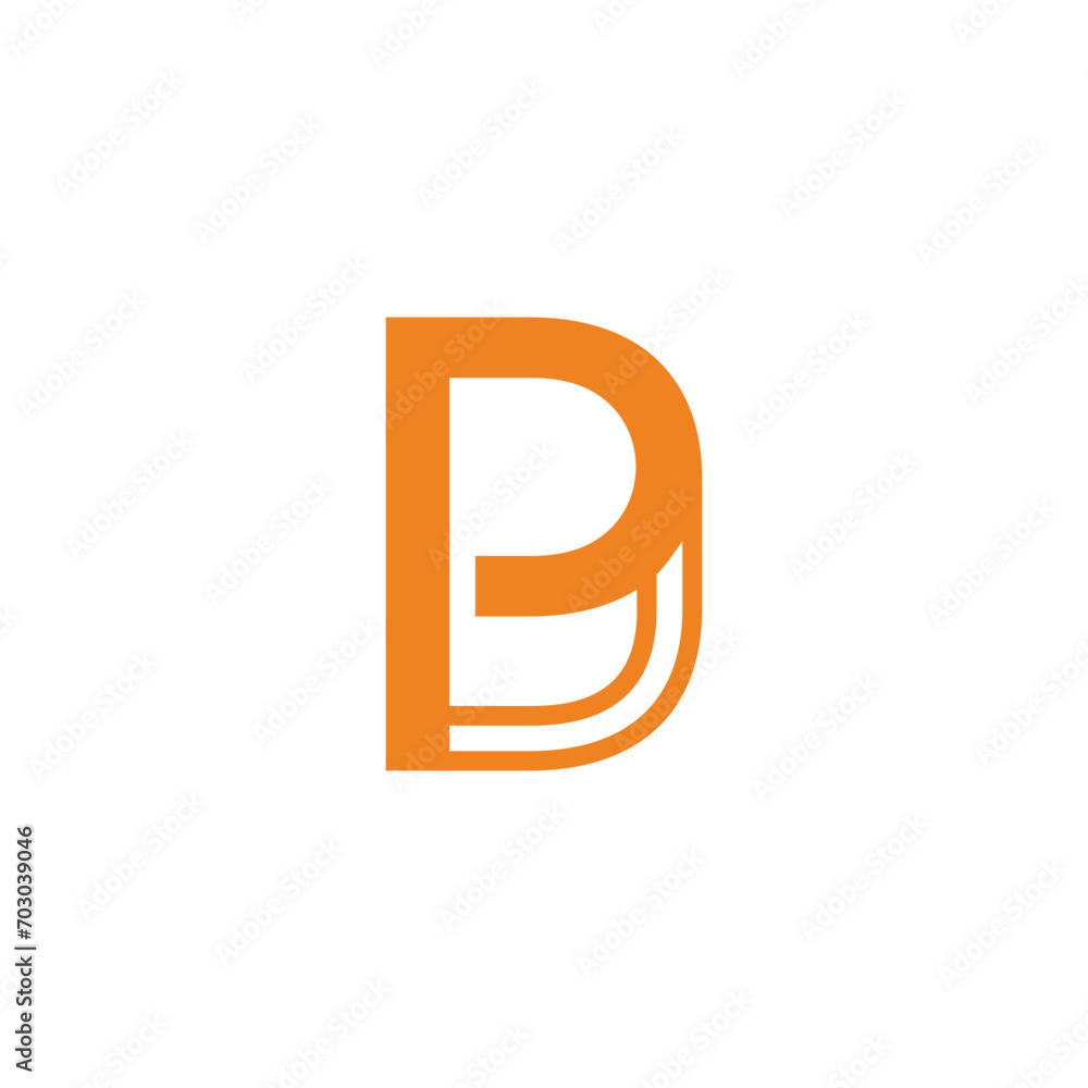 letter pd stripes linked logo vector letter pd stripes linked logo vector