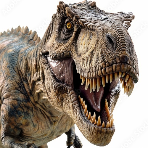 Close-Up of a Dinosaur s Open Mouth
