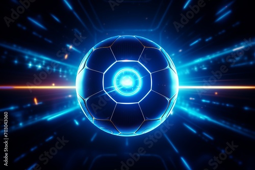 background with glowing circles