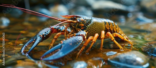 European crayfish, noble crayfish from Pazincica River in Pazin photo