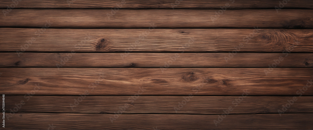 Fototapeta premium Antique weathered dark wooden table texture - top view