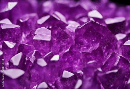 Violet crystal texture. Close-up