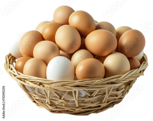 Wallpaper Mural Eggs in basket isolated. Torontodigital.ca