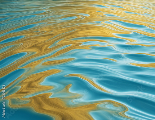 3D rendering of water waves and ripples