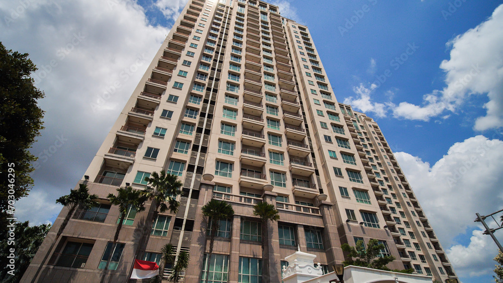 Fototapeta premium The streets of the skyscrapers of Jakarta, the capital of Indonesia.