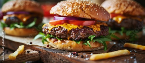 Enjoy the perfect burger with delicious flavors of quality beef, special ingredients, and skilled preparation.