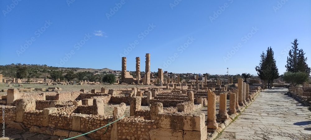 The Capitol Temples Capitolium, Roman ruins of Sbeitla, Sufetula, 2024