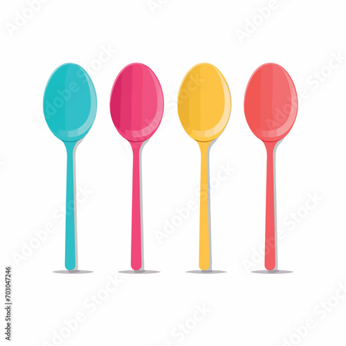 Spoon in cartoon, doodle style. Isolated 2d vector illustration in logo, icon, sketch style, Eps 10. AI Generative