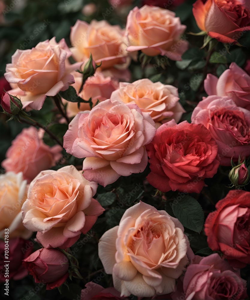 close-up on beautiful pink roses close-up on beautiful pink roses