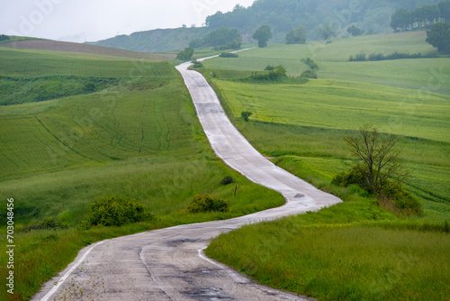 SP138 Road in Valle Avellana - Italy photo